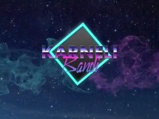 Harlot in fishnet loves to suck and ride a big dick&period; Karneli Bandi