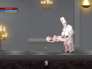 Ritual Summons &vert; Stage 1 &vert; delightful angelic daughter with powers gets her pussy fucked by a priest and goblins with big pecker and also the goblin leader who cums everywhere &vert; Hentai Games Gameplay P1