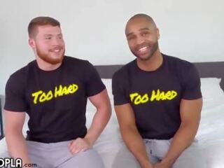 Two Young Studs FUCK - beguiling Underwear Model Let's Newbie Top Him For His First Guy&sol;Guy Hookup