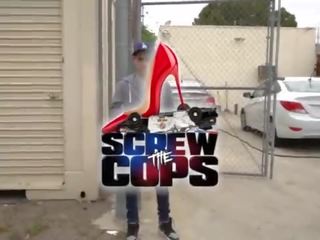 Screw the Cops Busty Big booty Latina cop caught having adult video