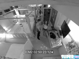 Bewitching and red head Alice Green gets caught and fucked by brick