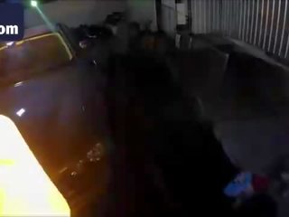 Two groovy babes sucking and fucking big phallus in the truck