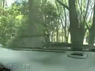 Lost twink riding up the dirt road