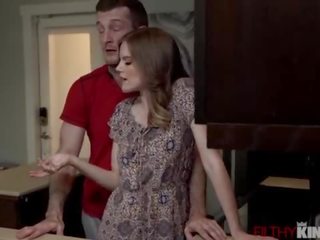 Blonde Teen Step-Sis Has Forbidden Thoughts About His Big cock